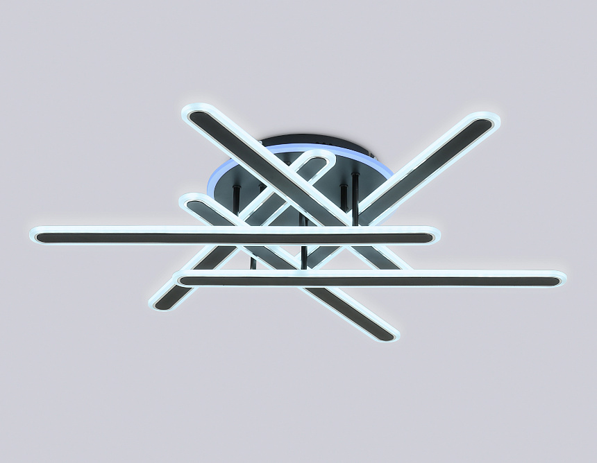 FA8908 BK/CH черный/хром 125W 3000-6400K+RGB 800*770*160 (ПДУ ИК)