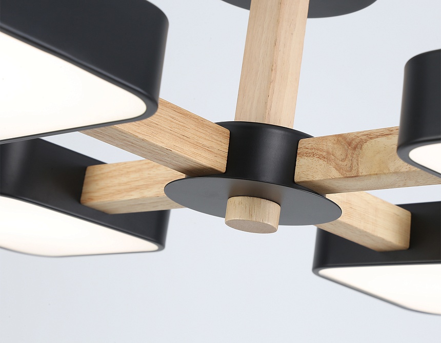 FL4880/4 BK/WD черный/дерево 72W 3000-6000K D610*160 (без ПДУ)