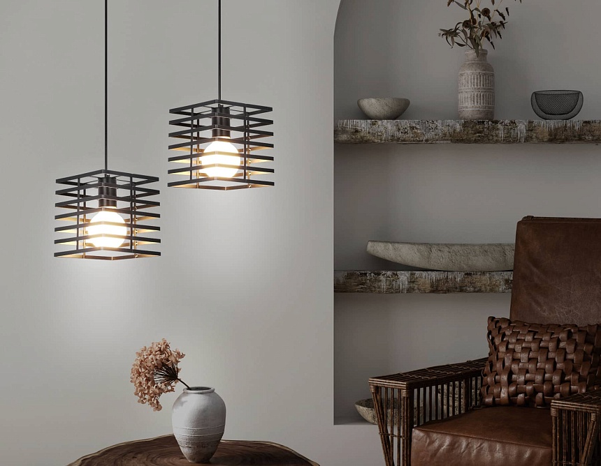 TR8411 BK черный E27 max 60W 160*160*950