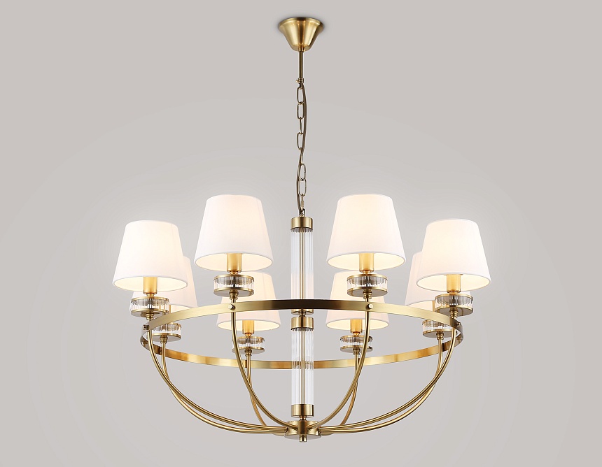 LH71253/8 BS/WH латунь/белый E14/8 max 40W D870*990 LH71253/8 BS/WH латунь/белый E14/8 max 40W D870*990