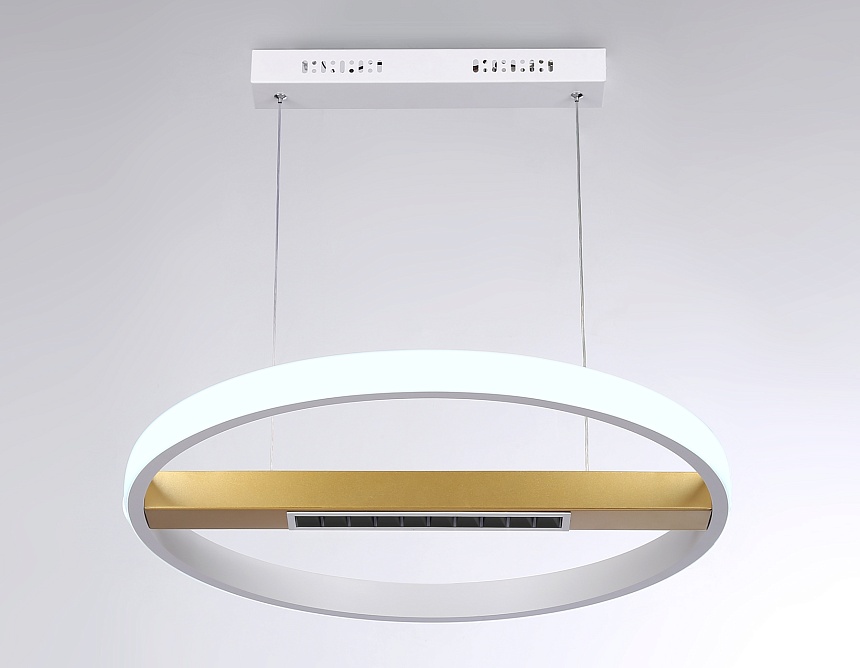 FL51488 WH/GD белый/золото 62W 3000K-6400K D600*1000 (ПДУ ИК)