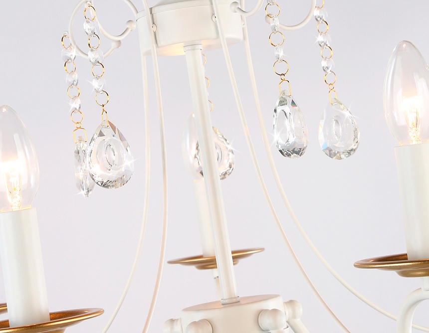 TR4916/5 WH/GD белый/золото E14/5 max 40W D550*860