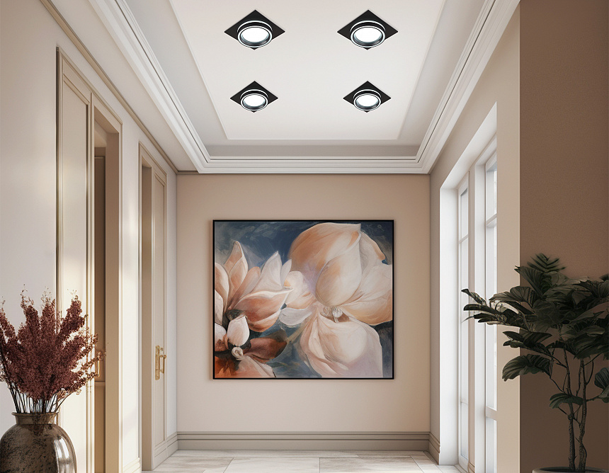 TU5230 BK черный IP20 GX70 D150*150*52