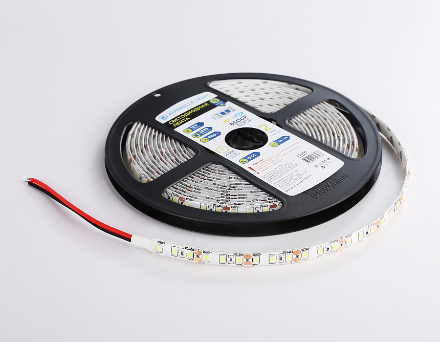 GS1203 2835 120Led/ 9.6W m/ 12V IP65 6500K/ 5000*8*2.27mm (2 конт.) GS1203 2835 120Led/ 9.6W m/ 12V IP65 6500K/ 5000*8*2.27mm (2 конт.)