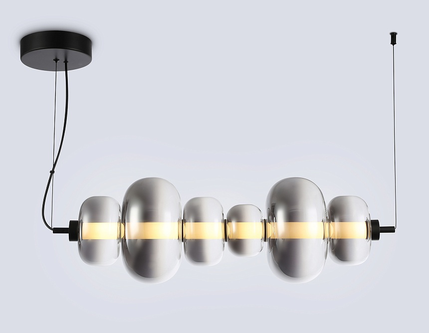 LH11072 BK/SM черный/дымчатый 36W 3000K 745*230*230