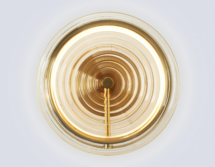 LH31112 BS/CL латунь/прозрачный 9W 3000K D250*90