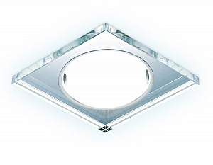 G215 CL/CH/CLD хром/прозрачный GX53+3W(LED COLD)