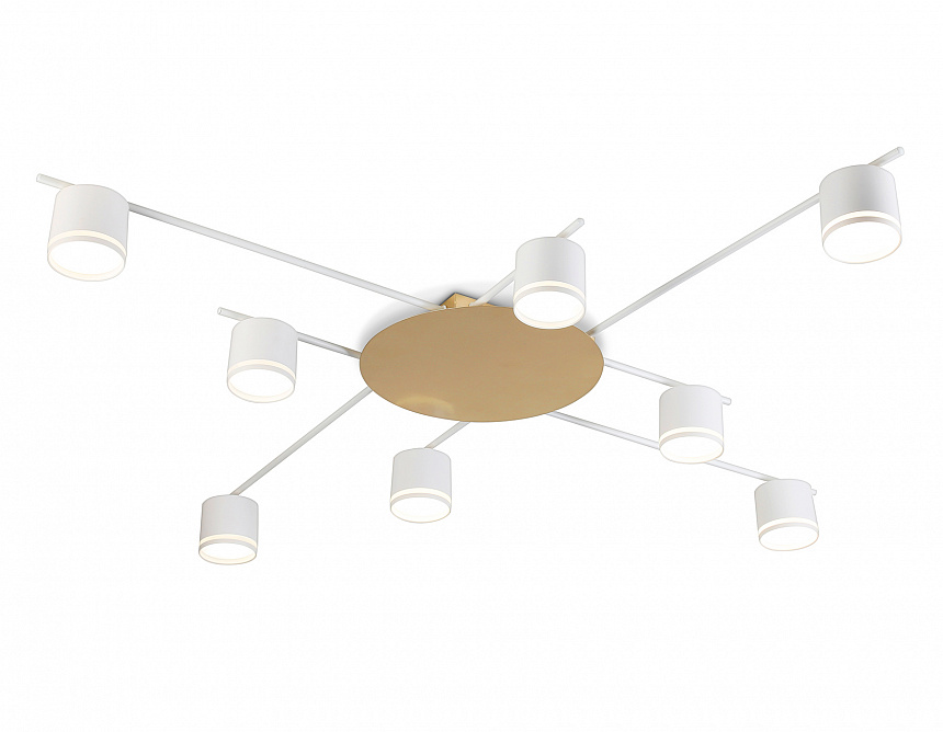 FL51759/8 WH/GD белый/золото GX53/8 max 12W 870*870*95 FL51759/8 WH/GD белый/золото GX53/8 max 12W 870*870*95