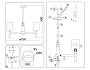 LH56263/7 BS/FR латунь/белый матовый E27/7 max 60W D750*590