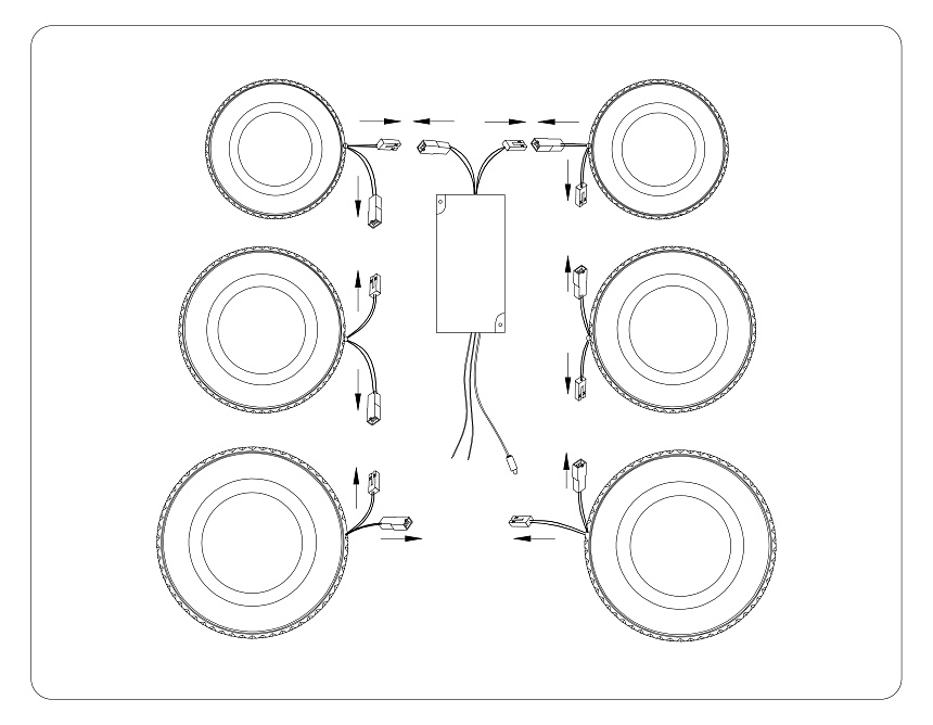 FA8874/4+2 WH белый 3000K-6400K 76W 800*570*165 (ПДУ ИК)