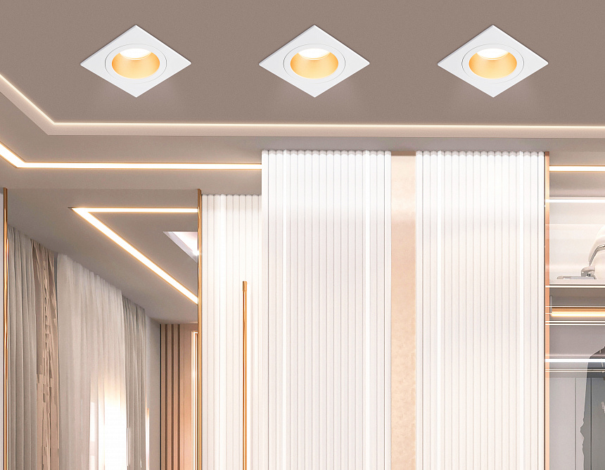 TN102827 WH/GD белый/золото GU5.3 92*92*50