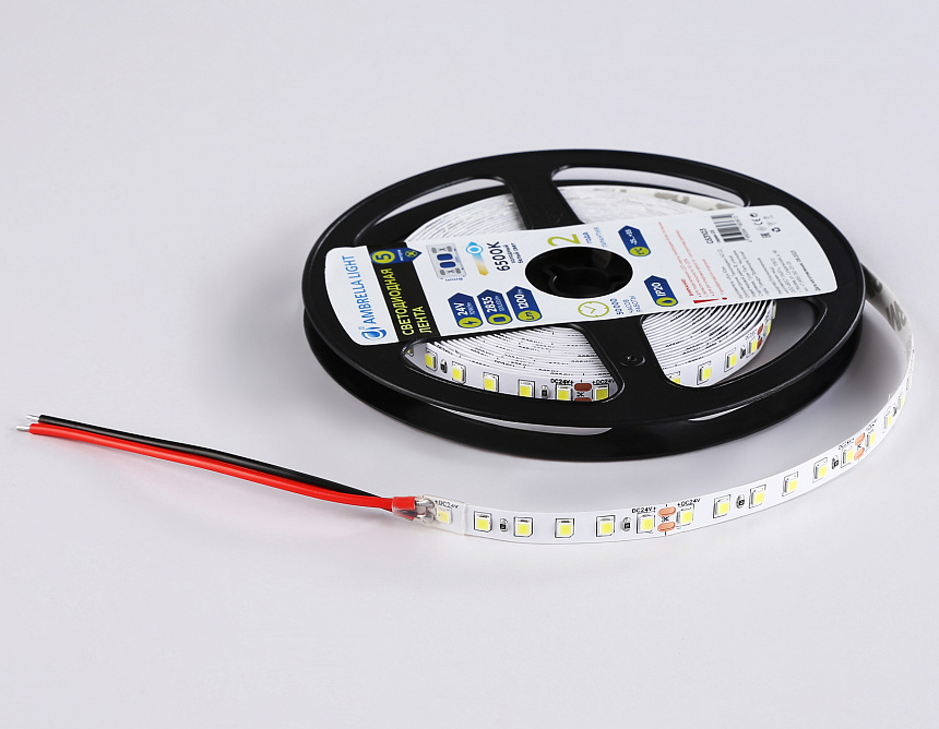 GS3103 2835 120Led/ 10W m/ 24V IP20 6500K/ 5000*8*1.2mm (2 конт.) GS3103 2835 120Led/ 10W m/ 24V IP20 6500K/ 5000*8*1.2mm (2 конт.)
