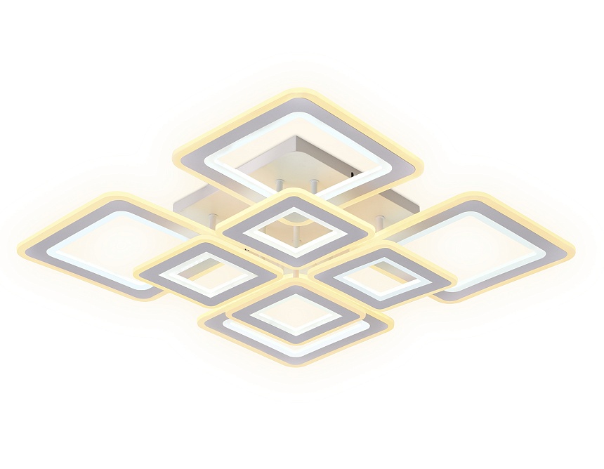 FA868/4+4 WH белый 276W 3000K-6400K 820*820*120 (ПДУ РАДИО 2.4G)